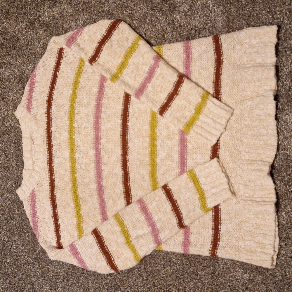 Caslon Striped Sweater! Size Small! Great quality woven sweater!